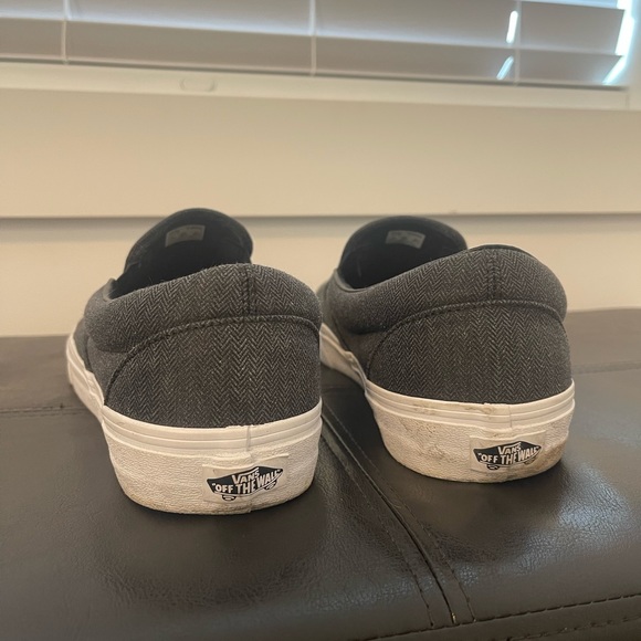 Vans SLIP-ON: Dark Grey with Black and White accents - Picture 5 of 5